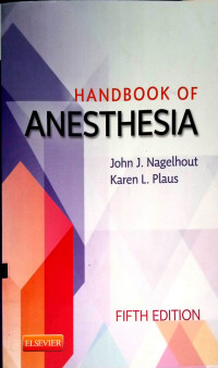 Handbook of Anesthesia