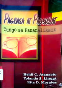 Pagbasa at Pagsulat Tungo sa Pananaliksik