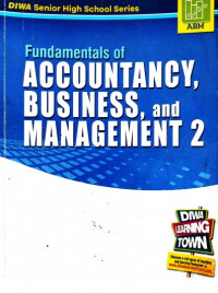 Fundamentals of Accountancy, Business and Management 2