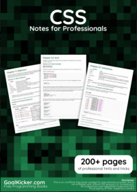 CSS Notes For Professionals