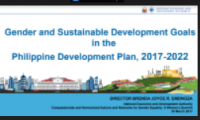 Gender and Sustainable Development Goals in the Philippine Development Plan