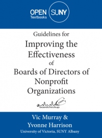 Guidelines for Improving the Effectiveness of Boards of Directors of Nonprofit Organizations