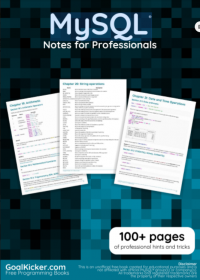 MySQL® Notes for Professionals