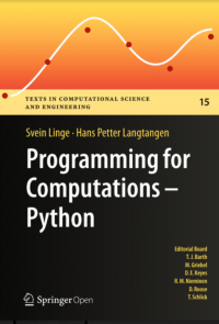 Programming for Computations – Python: Text in Computational Science and Engineering