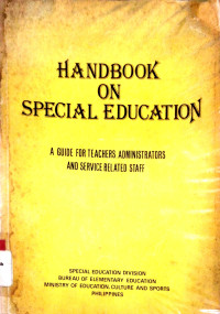 Handbook on Special Education