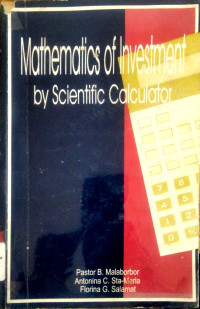 Image of Mathematics of Investment by Scientific Calculator