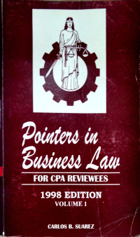 Pointers in Business Law (for CPA Reviewers) 1998