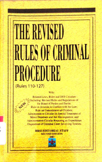 Image of The Revised Rules of Criminal Procedure (Rules 110-127) 2003
