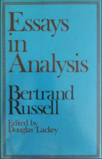 Essays in Analysis