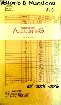 Introductory Accounting Part One