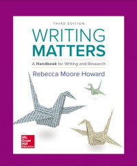 Writing Matters: A Handbook for Writing and Research