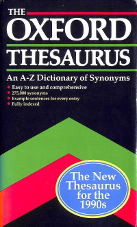 Oxford Thesaurus A-Z Dictionary Synonyms