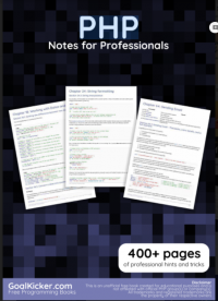 PHP Notes for Professionals