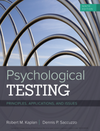 Psychological Testing: Principles, Application, and Issues